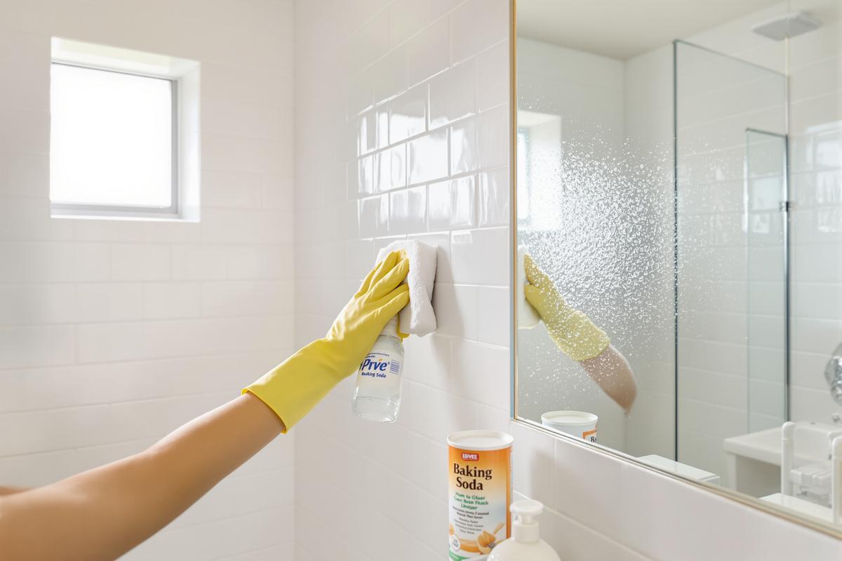 This simple cleaning tip removes mould from bathroom walls in minutes
